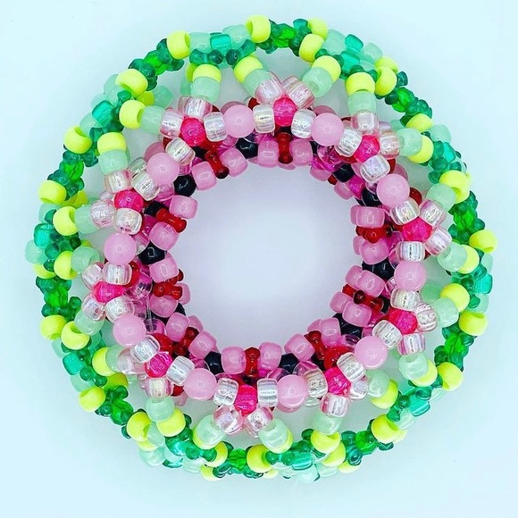 ❌SOLD❌Watermelon 🍉 Kandi Cuff - Picture 2 of 3